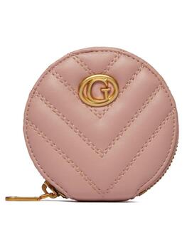 Monedero Guess Keyring rosa redondo para mujer