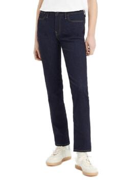 Pantalón Vaquero Levi's 712 slim corte alto azul para mujer