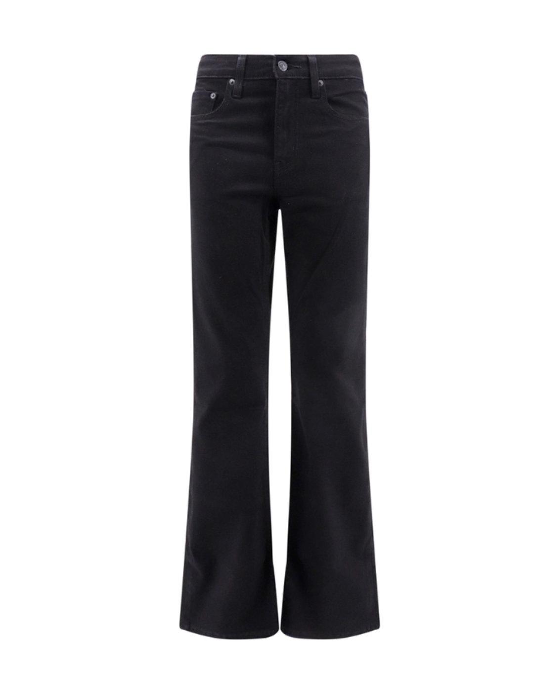 Pantalón vaquero Levi's725 bootcut negro acampanado de mujer