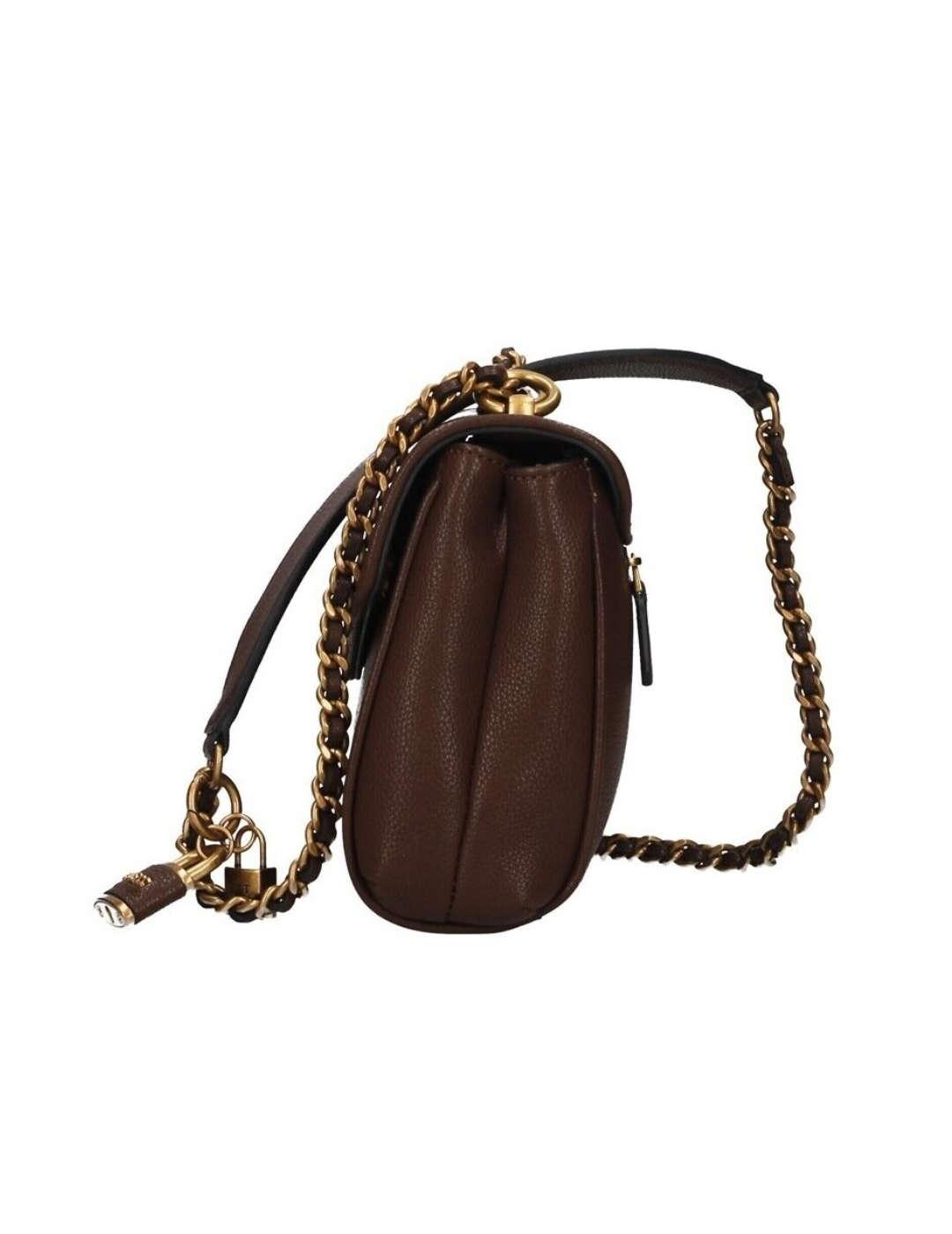 Bolso Guess Shemara marrón cadena doble para mujer