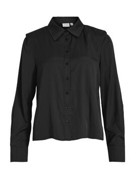 Camisa Vila Sansa negro manga larga para mujer