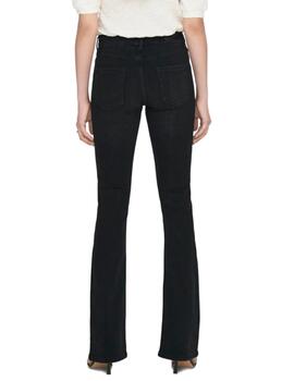 Pantalón vaquero Only Blush negro flared de mujer