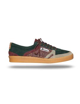 Zapatillas Morrison Evergreen serraje verde/granate unisex