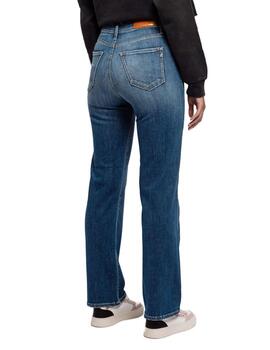 Pantalón vaquero Replay Reyne azul medio Regular para mujer