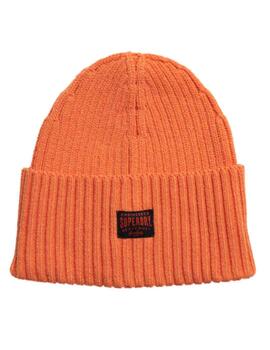 Gorro Superdry Workwear naranja para mujer