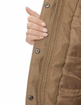 Parka Only NewKaty camel con capucha de pelo para mujer