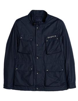 Chaqueta Harper Barbour Bryce azul marino de hombre