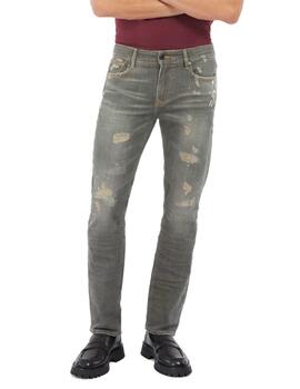 Pantalón vaquero Guess Angels gris gastado para hombre