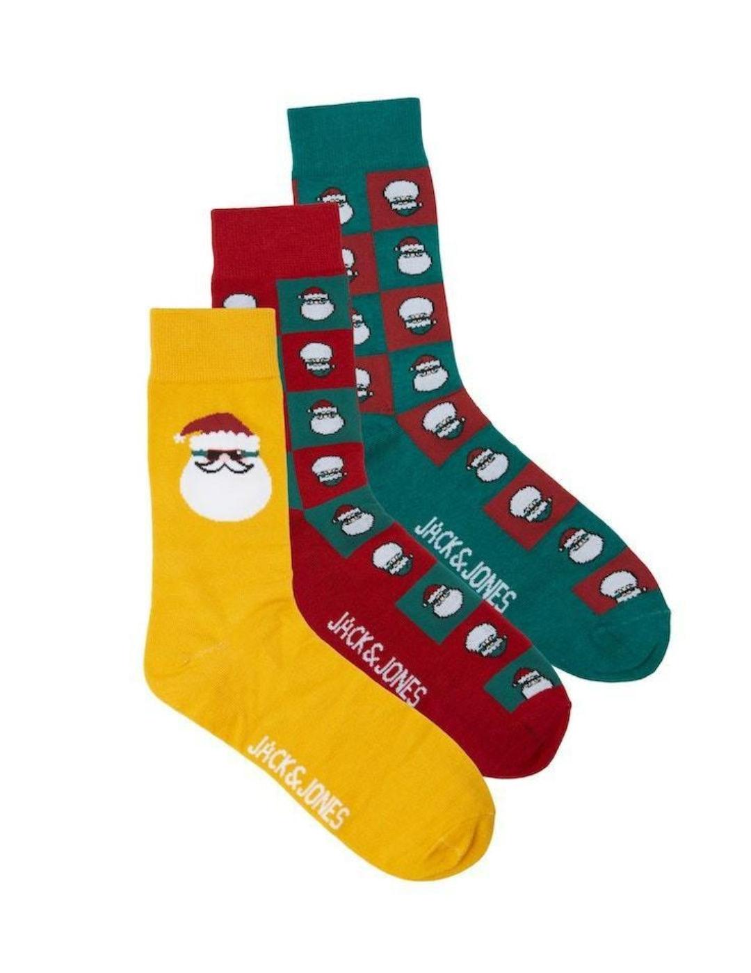 Pack de 5 calcetines de punto - Amarillo/Rojo - NIÑOS