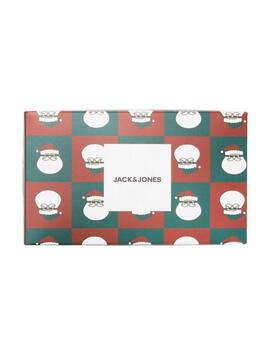 Pack 3 pares calcetines altos Jack&Jones Santa box de hombre