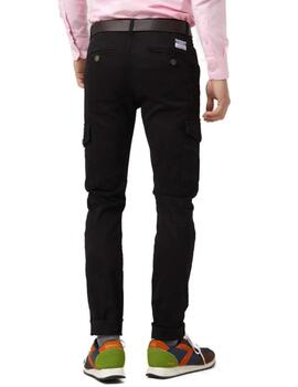 Pantalón cargo Altonadock negro Slim fit para hombre