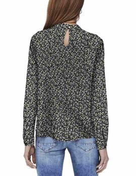 Blusa Only Mallory de flores azul marino holgada para mujer