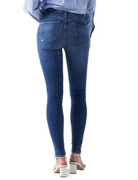 Pantalón vaquero Salsa Faith Push In skinny azul para mujer