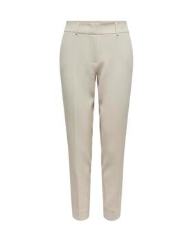 Pantalón Only Veronica color beige corte clásico para mujer