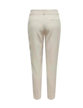 Pantalón Only Veronica color beige corte clásico para mujer