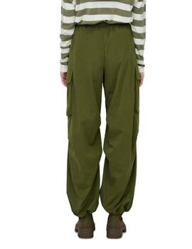 Pantalón Only Ocean cargo verde corte holgado para mujer