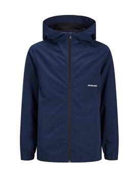 Chaqueta Jack&Jones Junior azul marino con capucha para niño