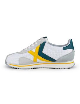 Zapatillas Munich Sapporo180 blanca/amarilla de hombre