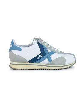 Zapatillas Munich Sapporo 171 blanca y azul de hombre