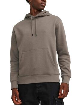 Sudadera Jack&Jones Star marrón con capucha para hombre