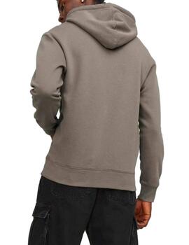 Sudadera Jack&Jones Star marrón con capucha para hombre