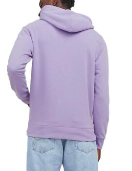 Sudadera Jack&Jones Star lila con capucha para hombre