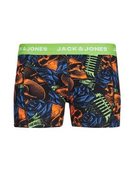 Íntimo Jack&Jones Kulls negro estampado calaveras de hombre