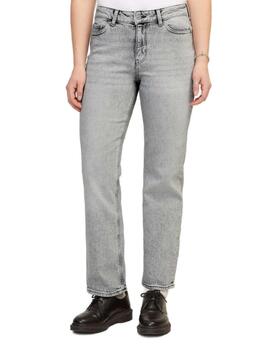 Pantalón vaquero JJXX Nice straight gris desgastado de mujer