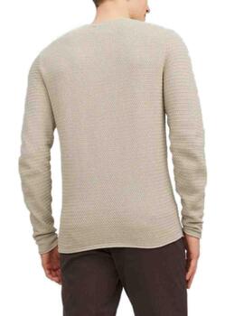 Jersey Jack&Jones Miguel beige de punto para hombre