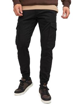 Pantalón Jack&Jones Paul cargo negro con puño de hombre