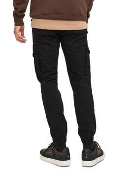 Pantalón Jack&Jones Paul cargo negro con puño de hombre