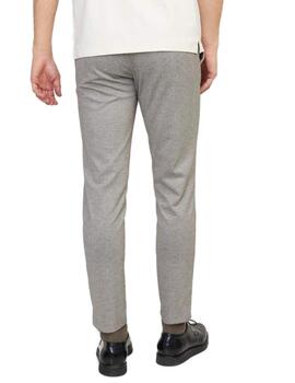 Pantalón chino Jack&Jones Marco cuadros gris Slim de hombre