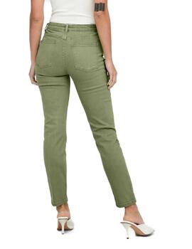 Pantalón vaquero Only Emily verde Slim talle alto de mujer