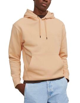 Sudadera Jack&Jones Star coral con capucha para hombre