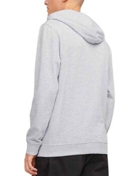 Sudadera Jack&Jones Zuri gris con capucha para hombre