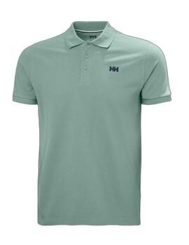 Polo Helly Hansen verde con logo manga corta para hombre