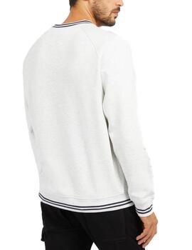 Sudadera Guess Patch gris sin capucha para hombre