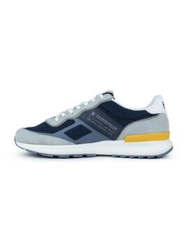 Zapatillas Munich Corsa gris, amarillo y azul para hombre