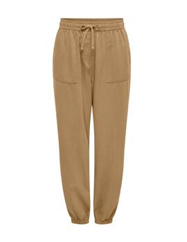 Pantalón Only Kenya cargo camel con puño de mujer