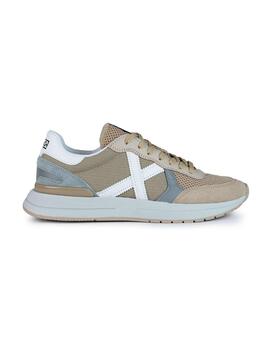 Zapatillas Munich Soon beige y gris para hombre