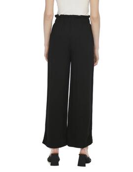 Pantalón Only Caly cropped negro fluido de tela para mujer