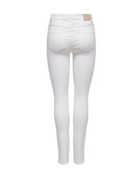 Pantalón vaquero Only Royal blanco skinny para mujer