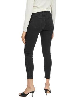 Pantalón vaquero Vila negro skinny cintura alta para mujer