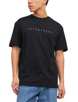 Camiseta Jack&Jones Star negra de manga corta para hombre