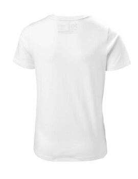 Camiseta Helly Hansen Kids Logo blanca manga corta unisex