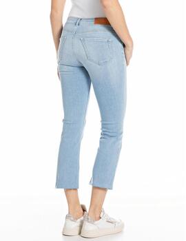 Pantalón vaquero Replay Faaby flayer celeste para mujer