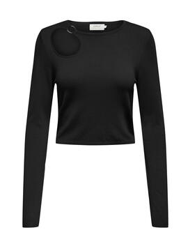 Top Only Lilian detalle cuello negro mujer-OD