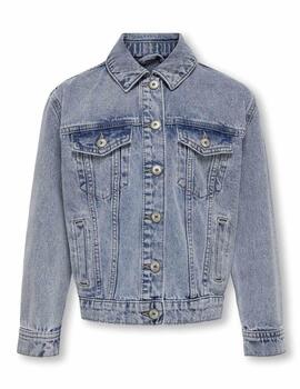 Chaqueta vaquera Only Kids Ocean denim azul para niña