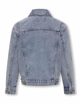 Chaqueta vaquera Only Kids Ocean denim azul para niña