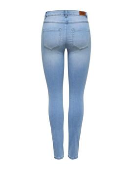 Pantalón vaquero Only Royal azul claro skinny mujer